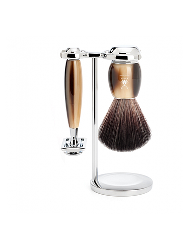 Muehle - Vivio - 3 Piece Shaving Set - Imitation Horn