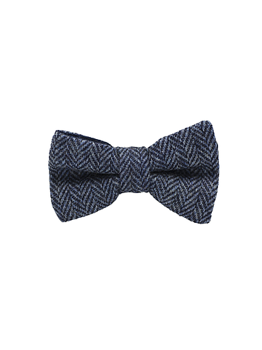 Jaggs - Bow tie Tweed "Dundee" - Chevron bleu