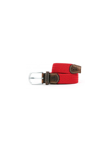 Billybelt - Elastic braided belt - Pomegranate Red - Size 2