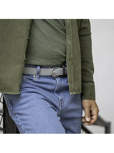 Billybelt - Elastic braided belt - Gris Perle - Size 1