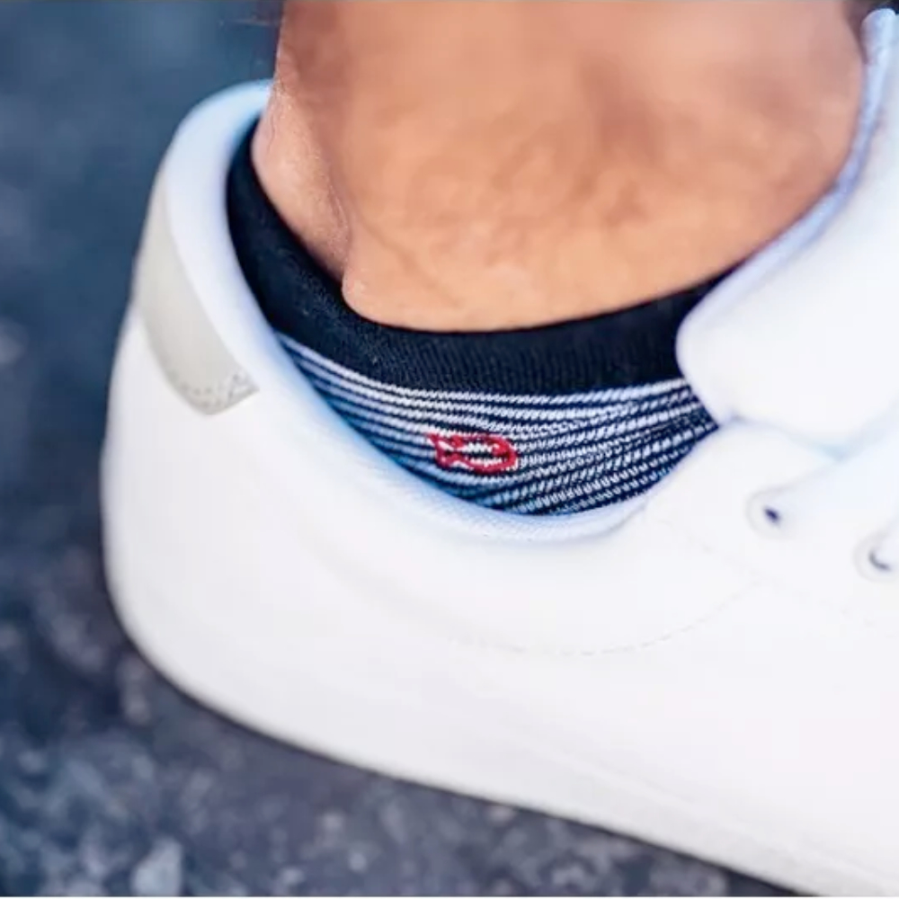 Billybelt - Socquettes Rayées Blanches