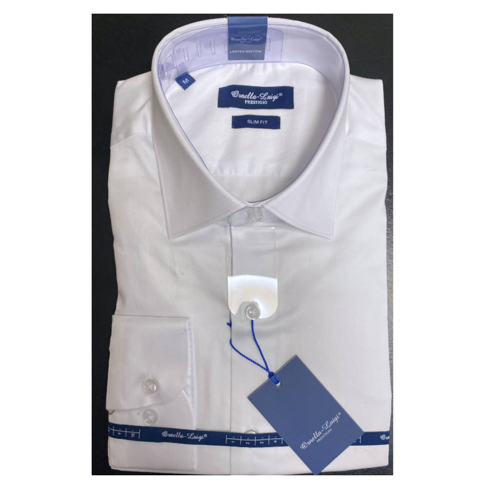 Ornella - Wit Hemd - 4XL