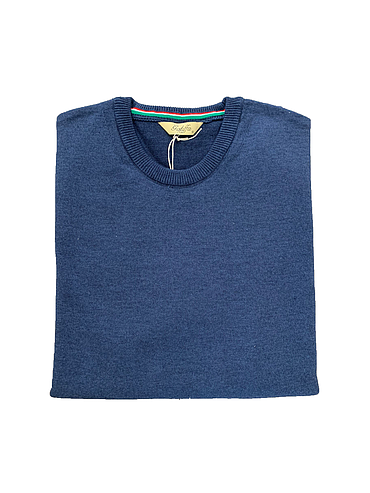 Galiffa - Navy Blue Pullover - Round collar - 2XL