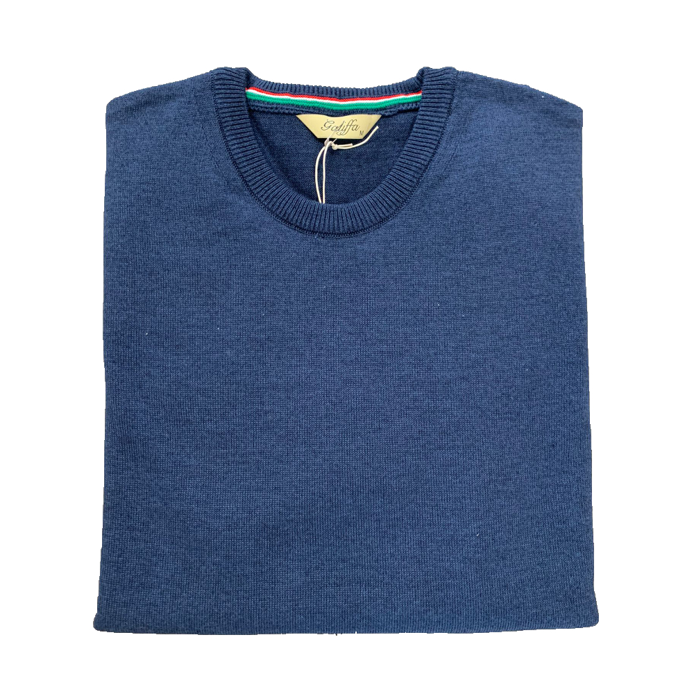 Galiffa - Pull Bleu Marine - Col rond - 3XL