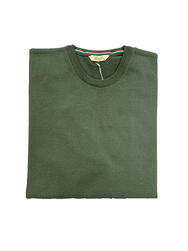 Galiffa - Kaki Pullover - Round collar - 3XL