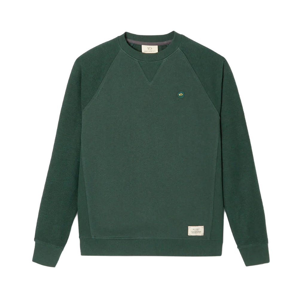 BillyBelt - Biokatoen Sweater 400 gr - Gevlekt groen - L