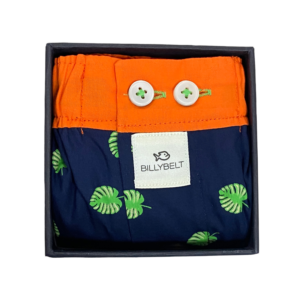BillyBelt - Caleçon en coton bio - Montsera - Taille XL
