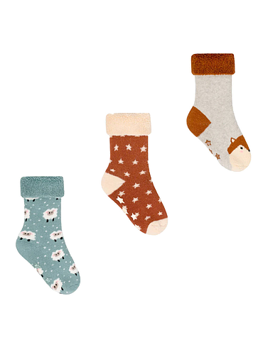 Cabaia - Pack of 3 pairs of baby socks - Autumn - 12/24 months