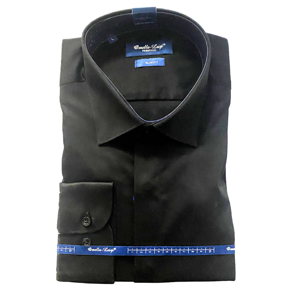 Ornella - Zwart Hemd - 4XL