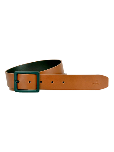 Billybelt - Ceinture en cuir - effet lisse - Marron glacé T 90
