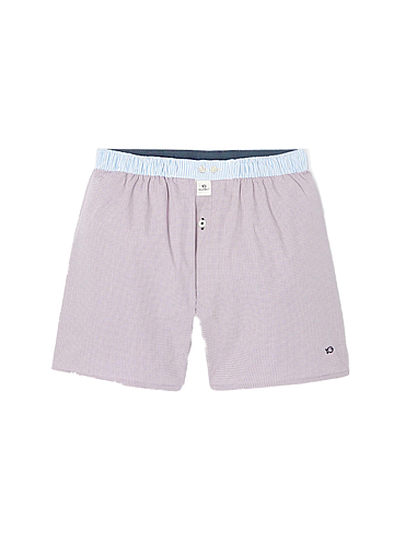 BillyBelt - Biologisch katoenen boxershorts - Purple Square - Maat XL