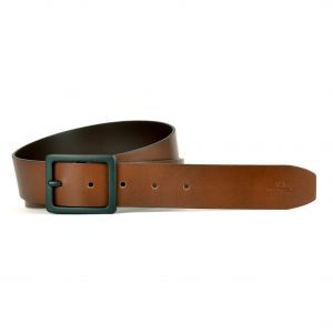 Billybelt - Leather belt - smooth effect - Cognac T 105