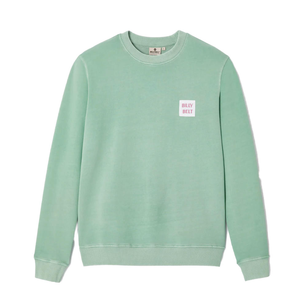 BillyBelt - Biokatoen Sweater 400 gr - Vert d'eau - L