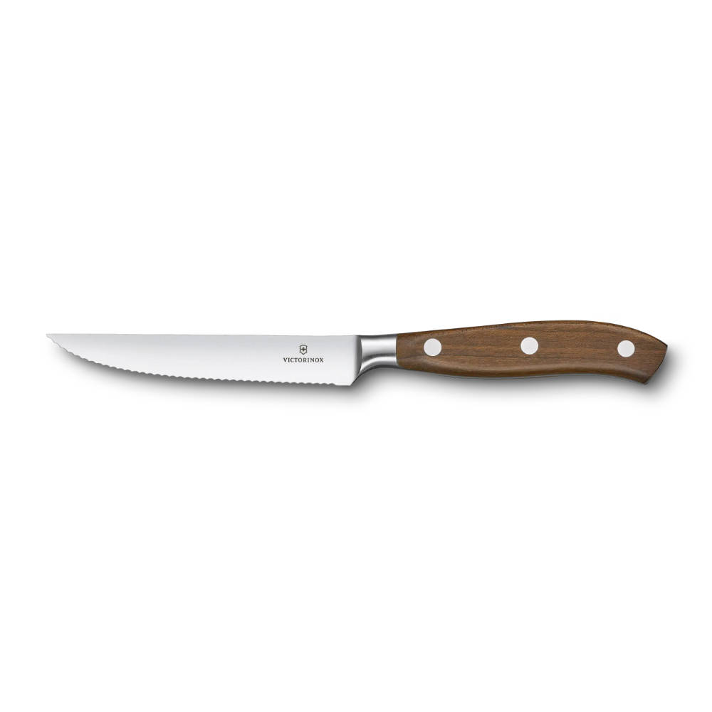Victorinox - Grand Maître steak knife - Wavy Edge - Modified maple