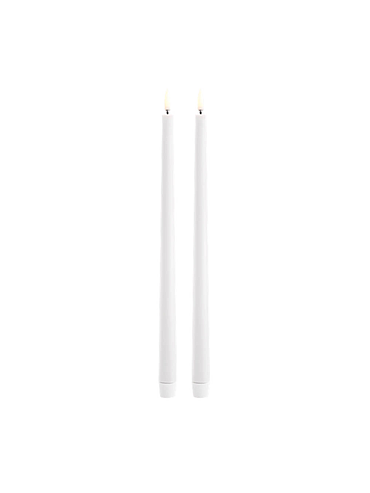 Uyuni - LED slim taper candle - Nordic white