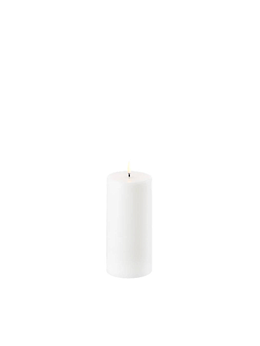 Uyuni - LED pillar candle - Nordic white
