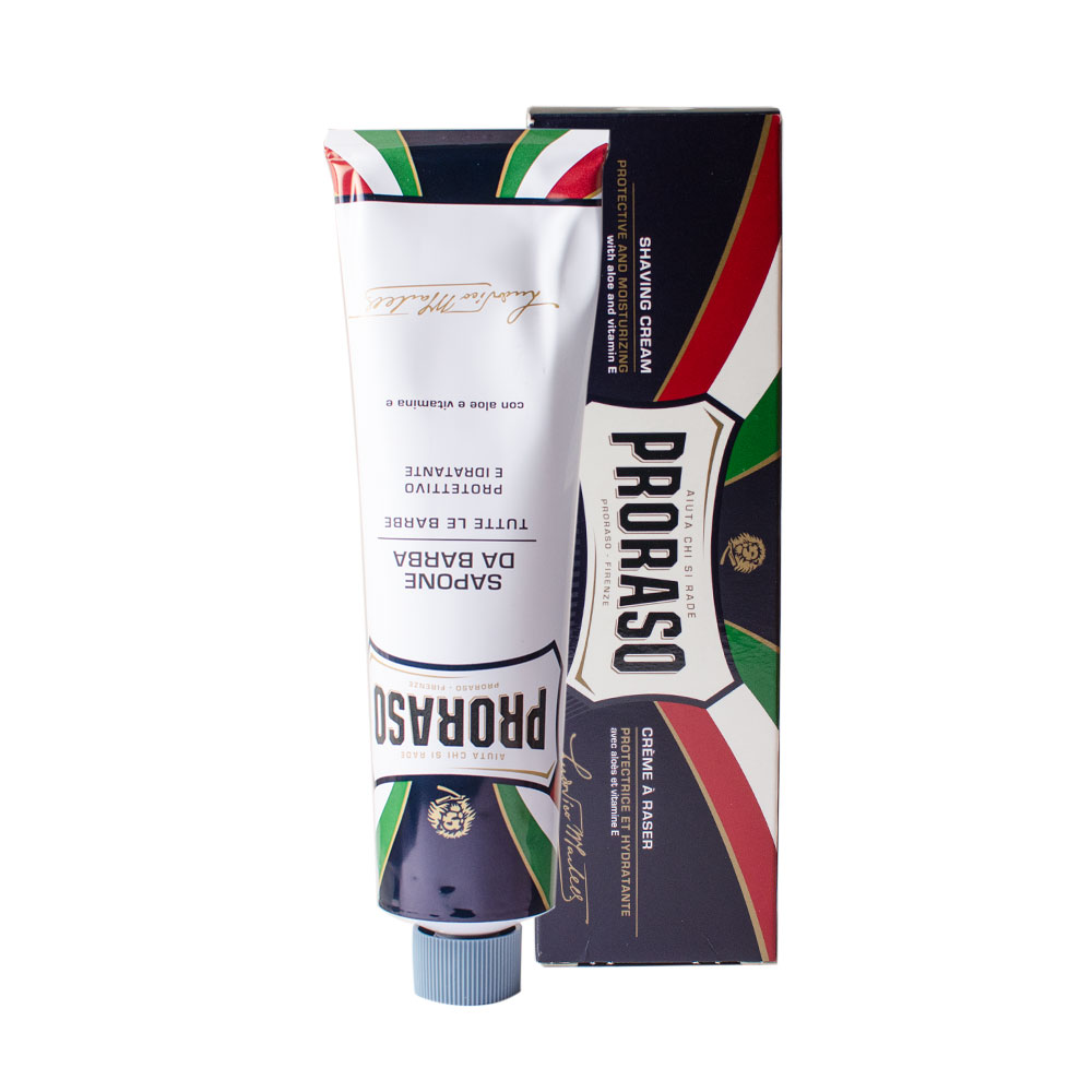 Proraso - Crème à raser - Peaux sensibles - Aloé - 150ml